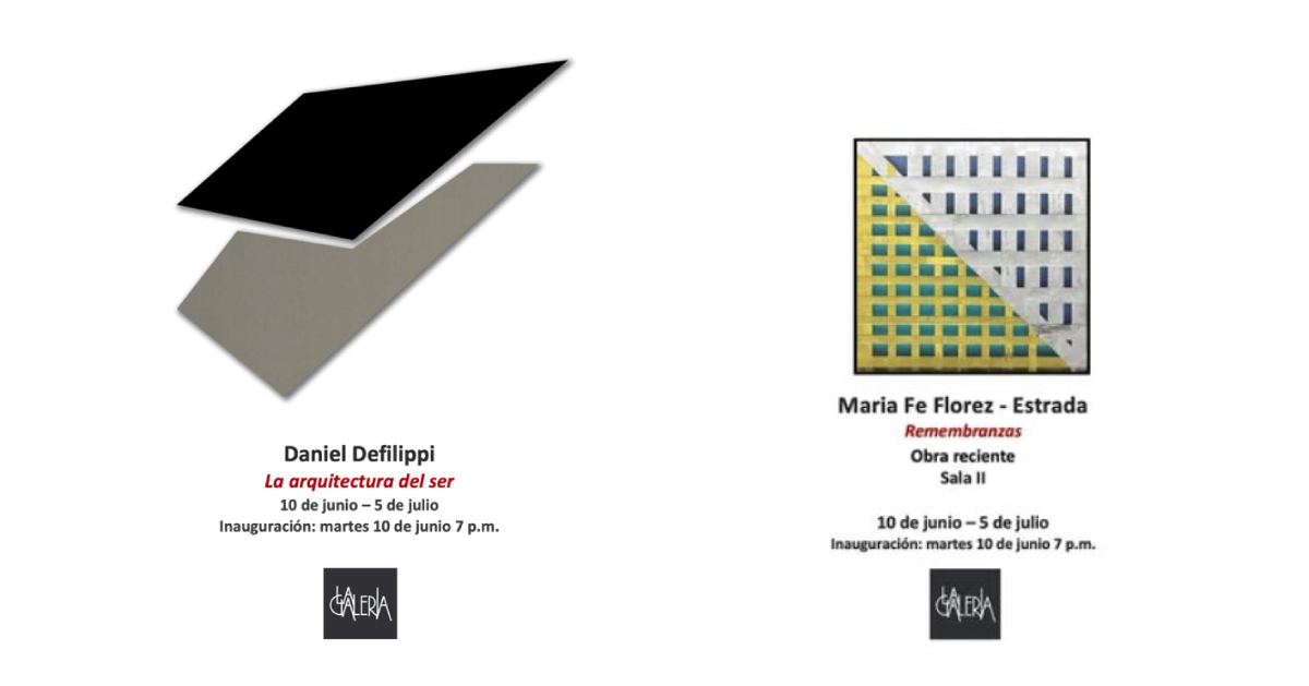 Daniel Defilippi y María Fe Florez exhiben en LA GALERÍA sus propuestas plásticas 1 la galeria