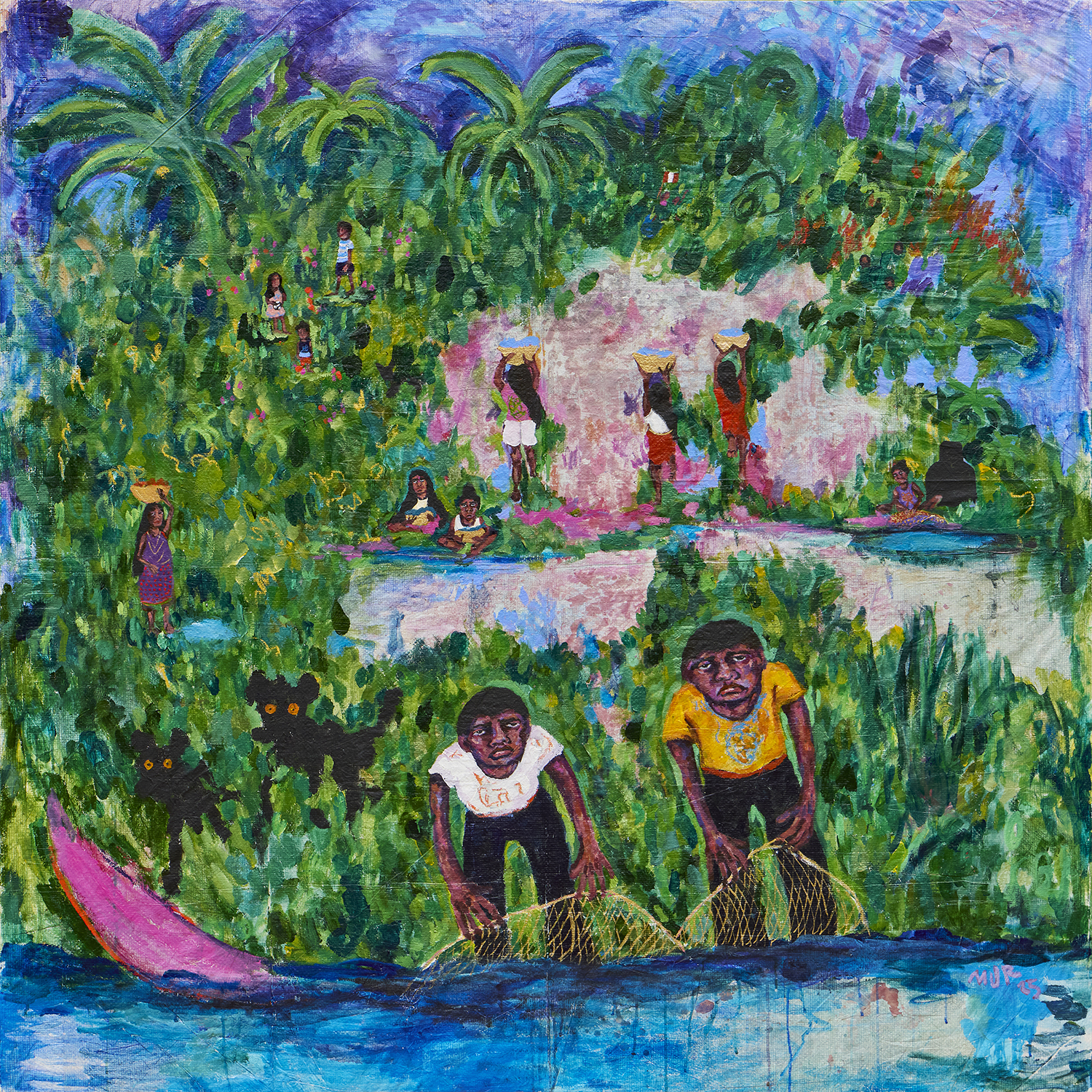 La artista Úrsula Mur Ferro es la ganadora del Concurso Nacional De Pintura Del Bcrp 2025 1 1. Ursula Mur ‘Puerto Linda 2025 primer premio