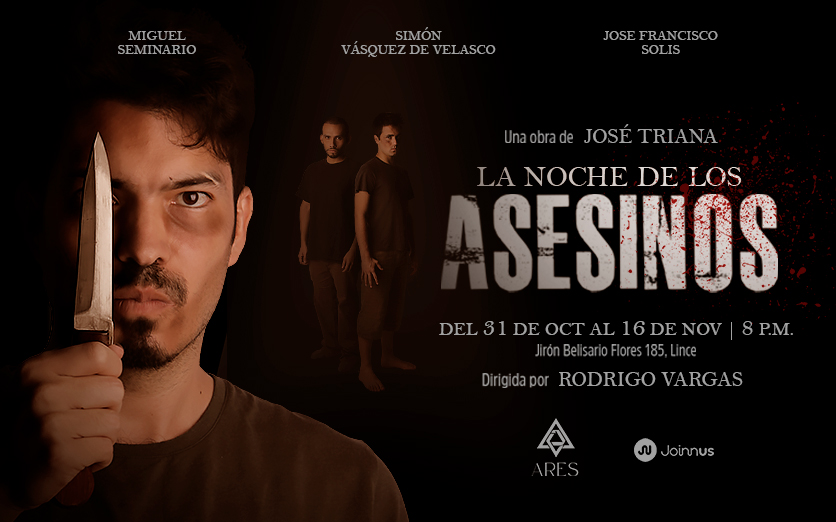 Teatro: La noche de los asesinos dirigida por Rodrigo Vargas 1 LA NOCHE DE LOS ASESINOS 836 X 522