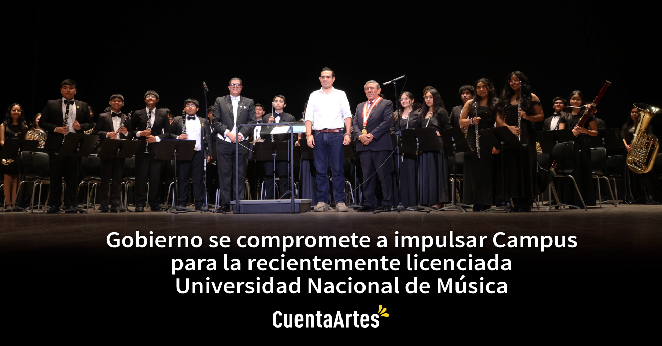 Gobierno se compromete a impulsar campus para la recientemente licenciada Universidad Nacional de Música 1 Gobierno se compromete a impulsar campus para la recientemente licenciada Universidad Nacional de Musica
