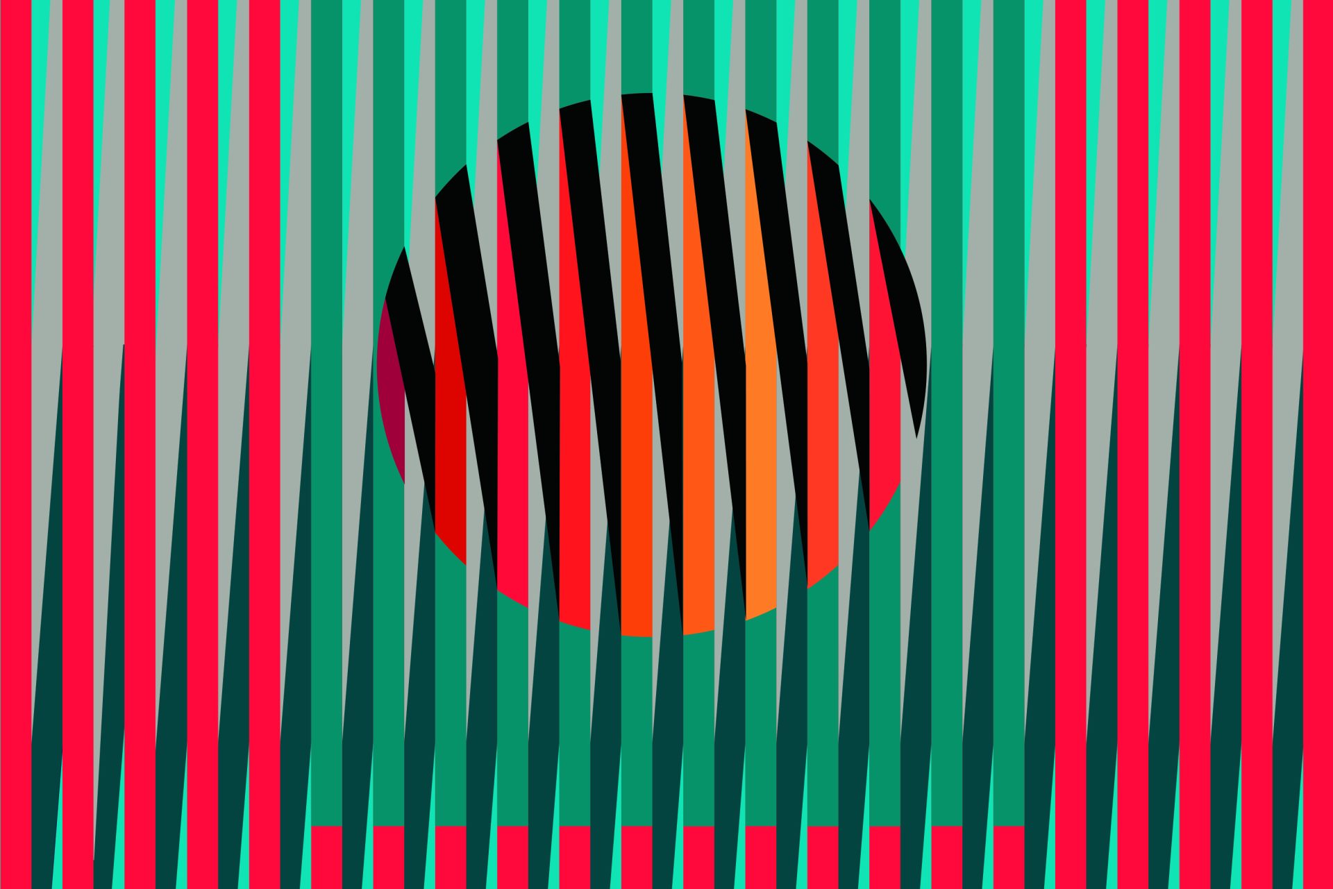 Sunset amazonico. Giclee con intervencion de acrilicos y metales de Jenny Murray Cuadros