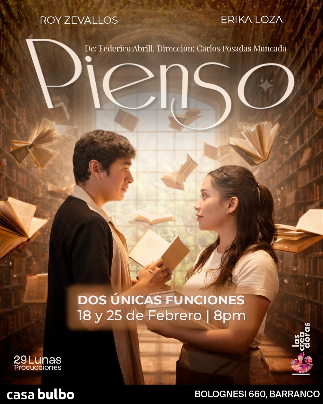 Vuelve la obra PIENSO en Casa Bulbo 1 Pienso Afiche F1.jpg