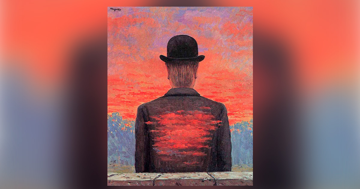 Interpretacion de la pintura El poeta recompensado de Rene Magritte
