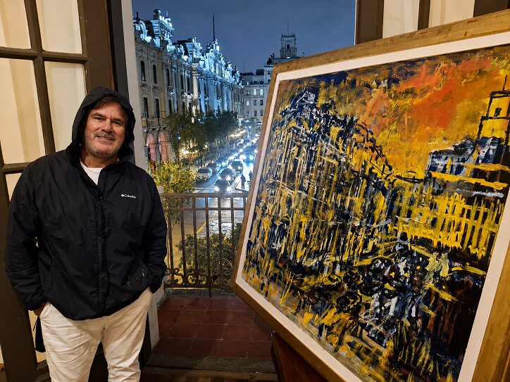 El artista Luis Angulo Alegría presenta nueva propuesta pictórica inspirada en la arquitectura limeña 1 Luis Angulo Alegria