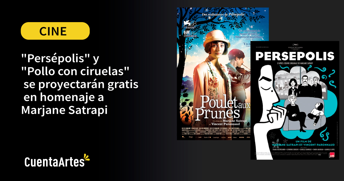 "Persépolis" y "Pollo con ciruelas" se proyectarán gratis en homenaje a Marjane Satrapi 1 Persepolis y Pollo con ciruelas se proyectaran gratis en homenaje a Marjane Satrapi 1