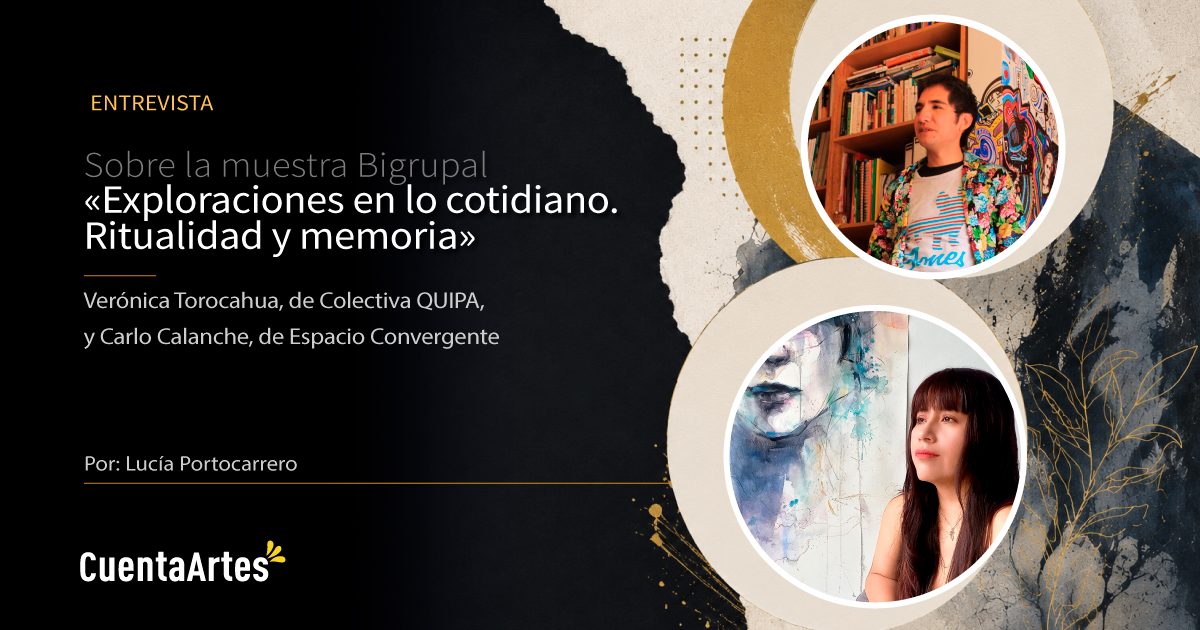 Veronica Torocahua de Colectiva QUIPA y Carlo Calanche de Espacio Convergente 2