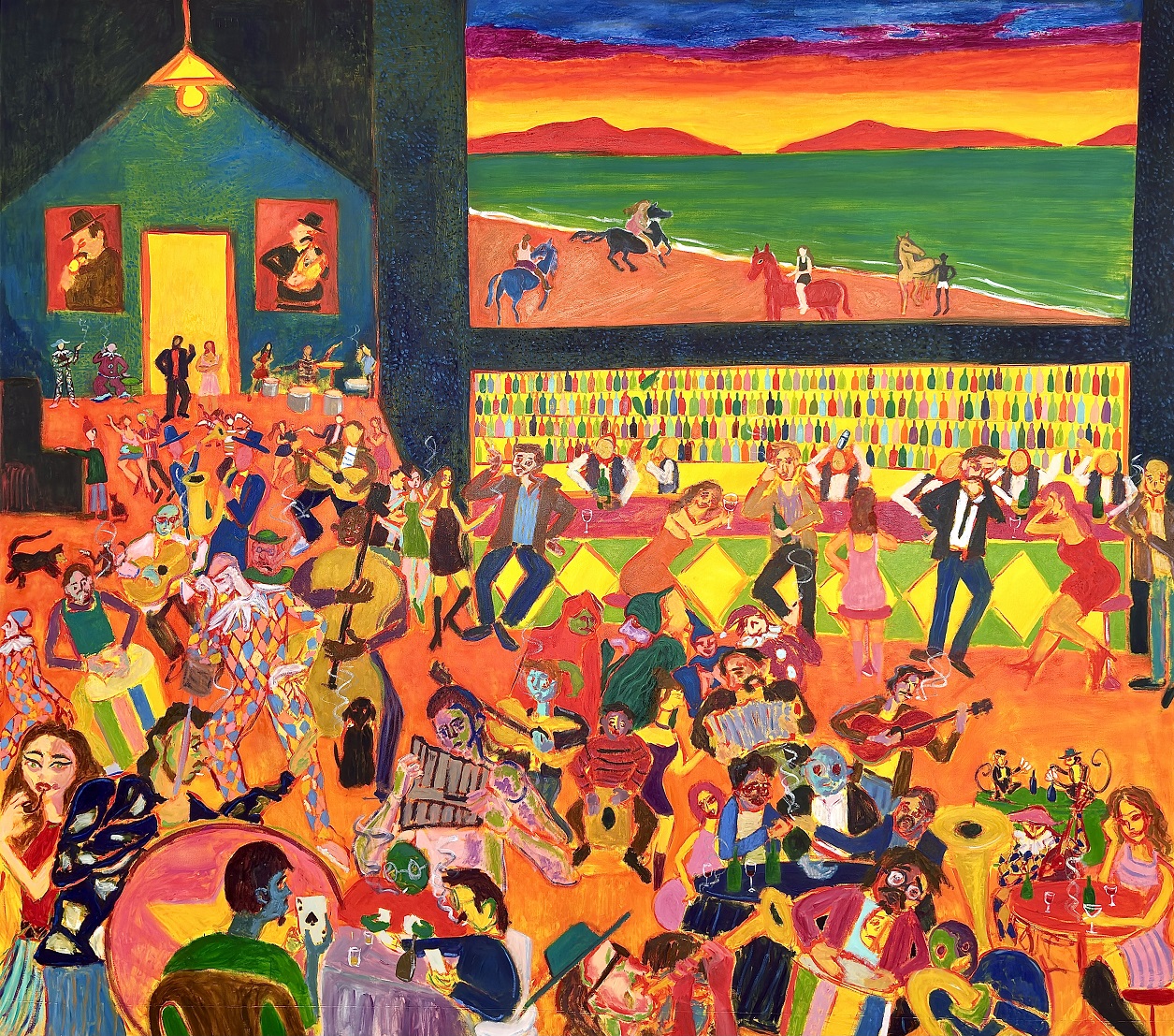 Bar L.C. Oleo sobre lienzo 160 x 180 cm 2025